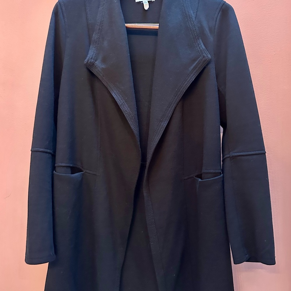 Max Studio Black Women's knit coat
